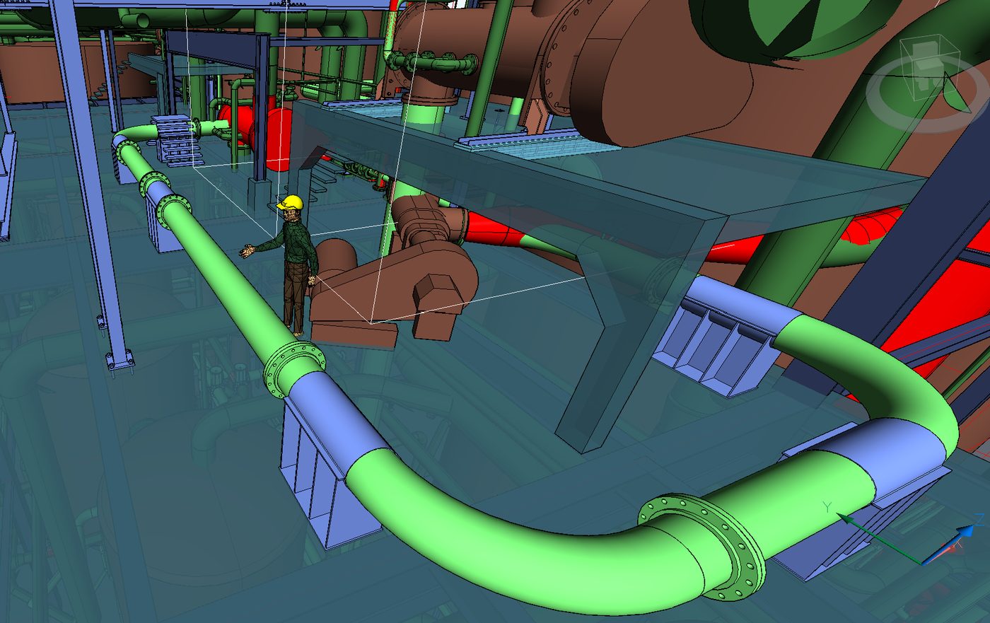 Piping model with field context