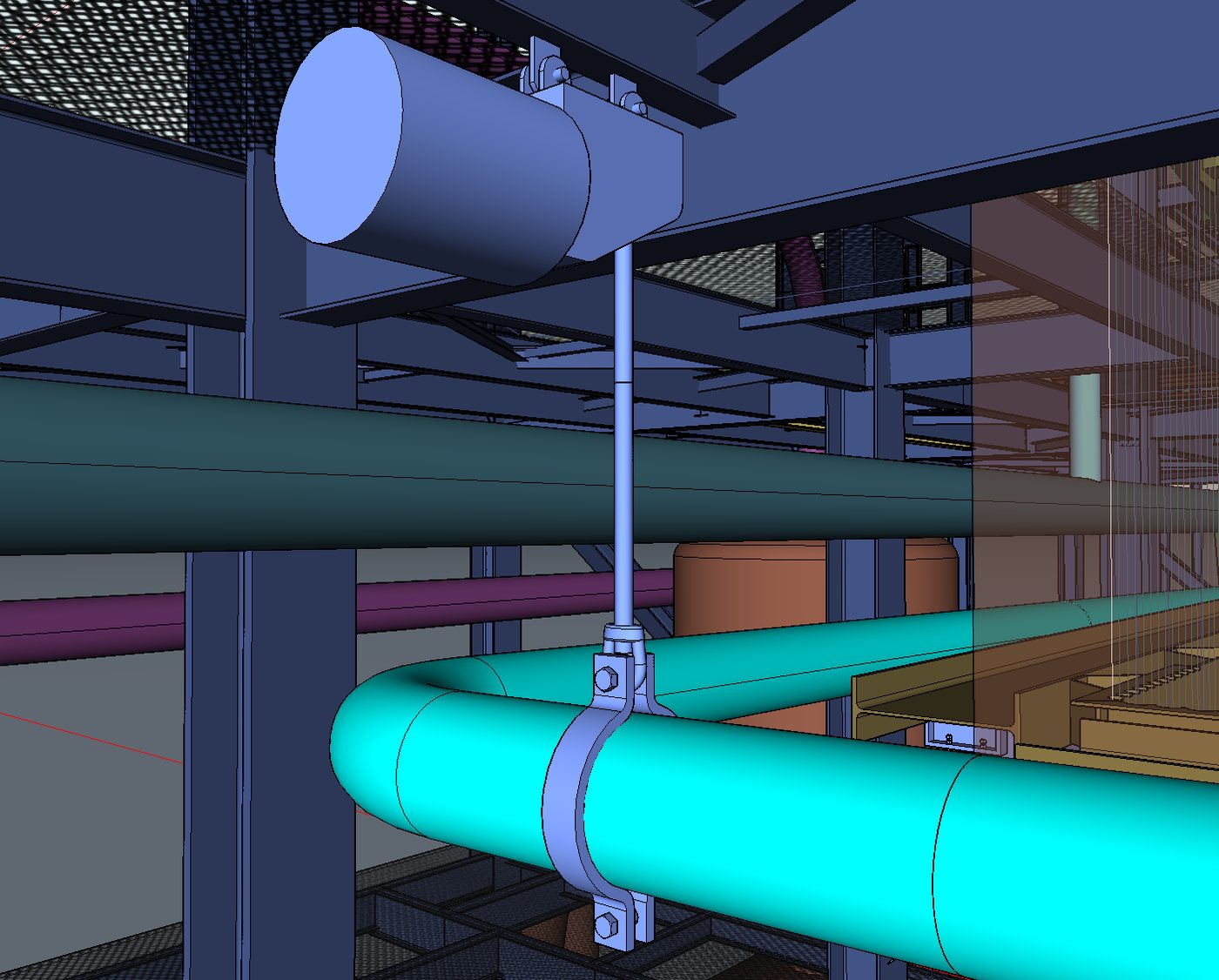 Pipe support design